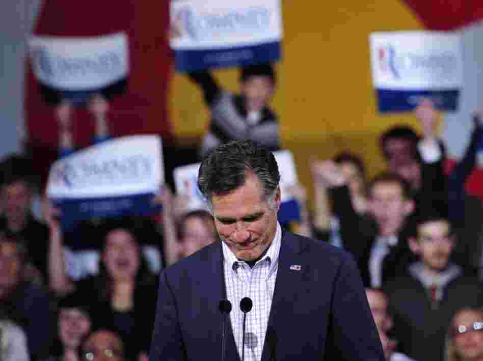 Presidential hopeful Mitt Romney in Denver, Colorado.