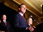 Former U.S. Sen. Rick Santorum speaks to supporters on Tuesday at the St. Charles Convention Center in St. Charles, Mo. Former U.S. Sen. Rick Santorum speaks to supporters on Tuesday at the St. Charles Convention Center in St. Charles, Mo.