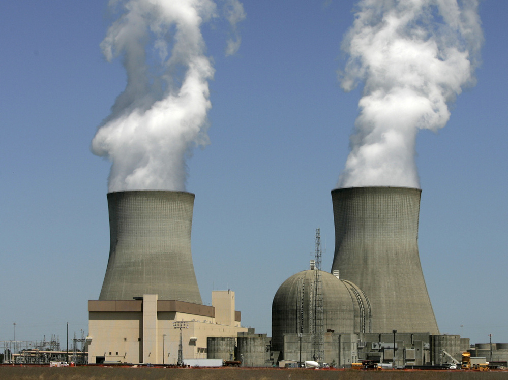 Steam rises from the cooling towers of nuclear reactors at Georgia Power's Plant Vogtle in Waynesboro, Ga. The U.S. Nuclear Regulatory Commission approved Southern Co.'s application to begin full construction of the nation's first new nuclear units since 1978 at Plant Vogtle. 