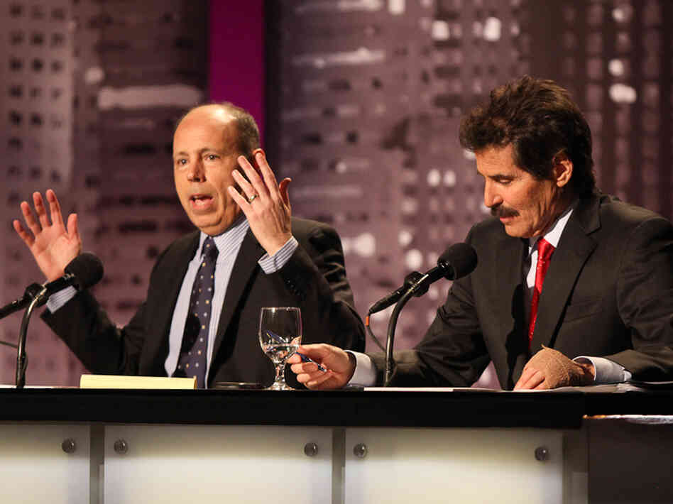 Paul Campos (left), a law professor and author, and John Stossel, host of Stossel on the Fox Business Network, argue that obesity isn't the government's business. 