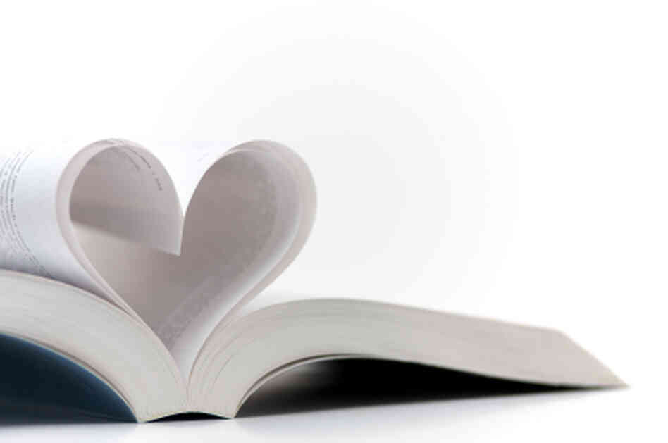 Pages shaped into a heart Pages shaped into a heart