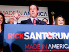 GOP presidential candidate Rick Santorum speaks to supporters in St. Charles, Missouri. Santorum won the caucuses in Minnesota and Colorado and the Missouri primary. GOP presidential candidate Rick Santorum speaks to supporters in St. Charles, Missouri. Santorum won the caucuses in Minnesota and Colorado and the Missouri primary.