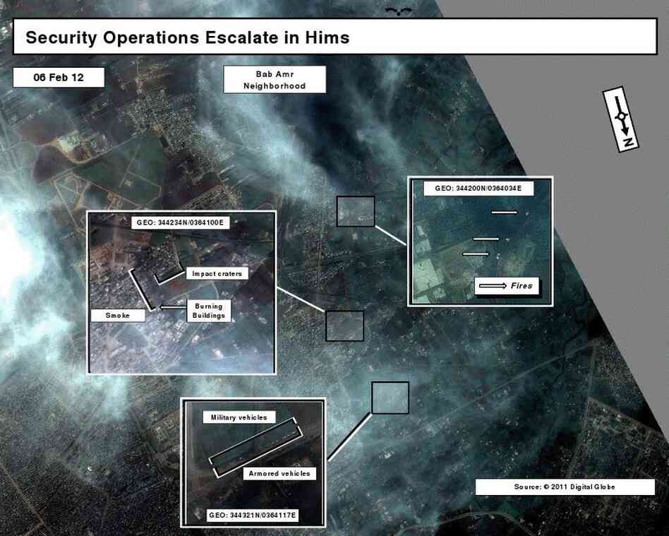 A satellite image taken Feb. 6.