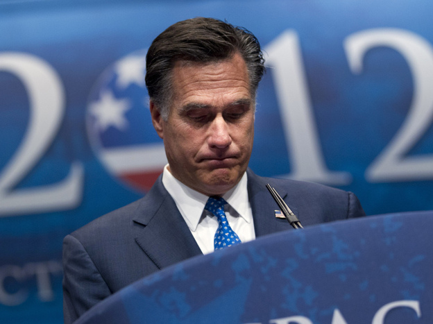 Republican presidential candidate Mitt Romney addresses the Conservative Political Action Conference (CPAC) in Washington, Friday.