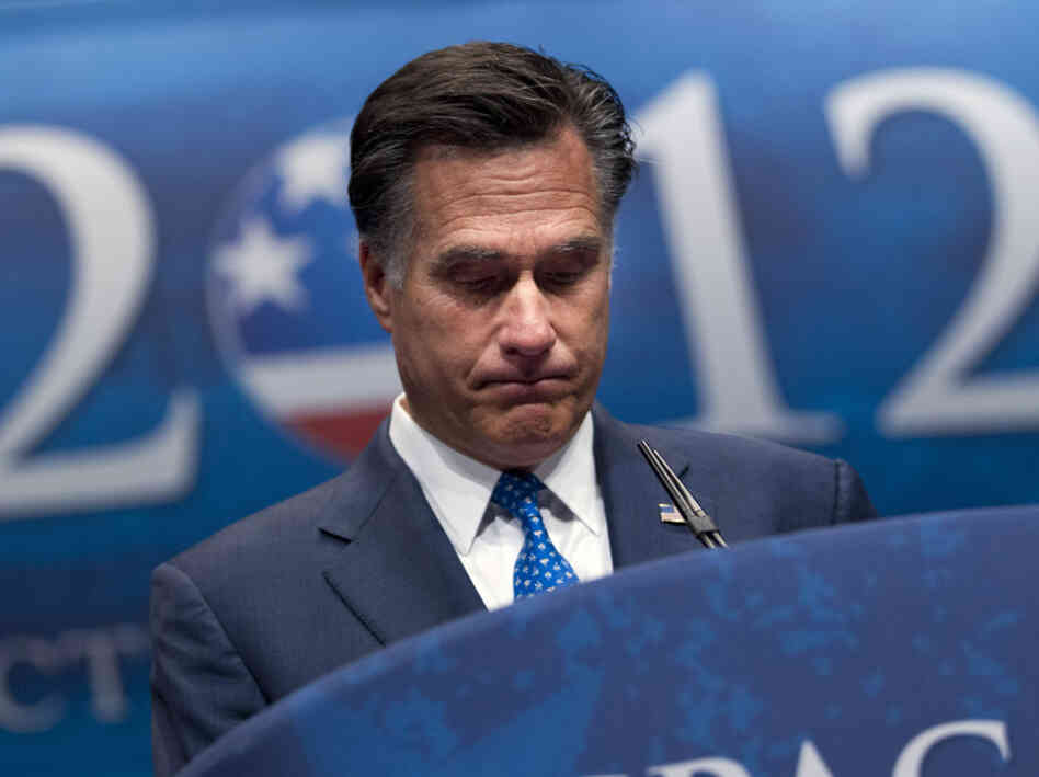 Republican presidential candidate Mitt Romney addresses the Conservative Political Action Conference (CPAC) in Washington, Friday.
