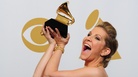 Mezzo Joyce DiDonato hoists her newly won Grammy at yesterday's awards ceremony. Mezzo Joyce DiDonato hoists her newly won Grammy at yesterday's awards ceremony.