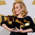Adele won each of the six Grammys for which she was nominated, including the awards for Album, Song and Record of the Year. She also performed for the first time since canceling a tour last year to recover from throat surgery. Adele won each of the six Grammys for which she was nominated, including the awards for Album, Song and Record of the Year. She also performed for the first time since canceling a tour last year to recover from throat surgery.