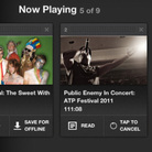 Create your own playlists and save them for offline listening with the new NPR Music iPad app. Create your own playlists and save them for offline listening with the new NPR Music iPad app.