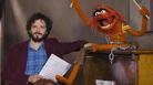 Bret McKenzie (left) wrote five of the songs in The Muppets, including the Oscar-nominated "Man or Muppet" and the opening number, "Life's a Happy Song." Bret McKenzie (left) wrote five of the songs in The Muppets, including the Oscar-nominated "Man or Muppet" and the opening number, "Life's a Happy Song."