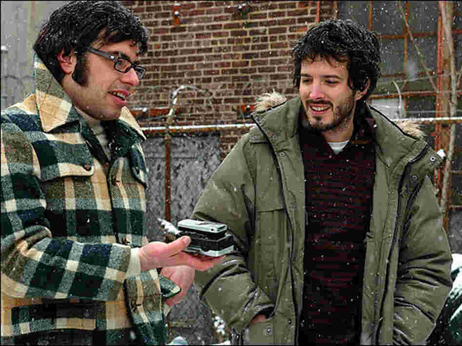 Jemaine Clement (left) and Bret McKenzie: Witty musical parodists play witless musicians in Flight of the Conchords. Jemaine Clement (left) and Bret McKenzie: Witty musical parodists play witless musicians in Flight of the Conchords.
