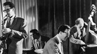 A classic West Coast jazz quartet: saxophonist Paul Desmond, drummer Joe Dodge, pianist Dave Brubeck, bassist Bob Bates. A classic West Coast jazz quartet: saxophonist Paul Desmond, drummer Joe Dodge, pianist Dave Brubeck, bassist Bob Bates.