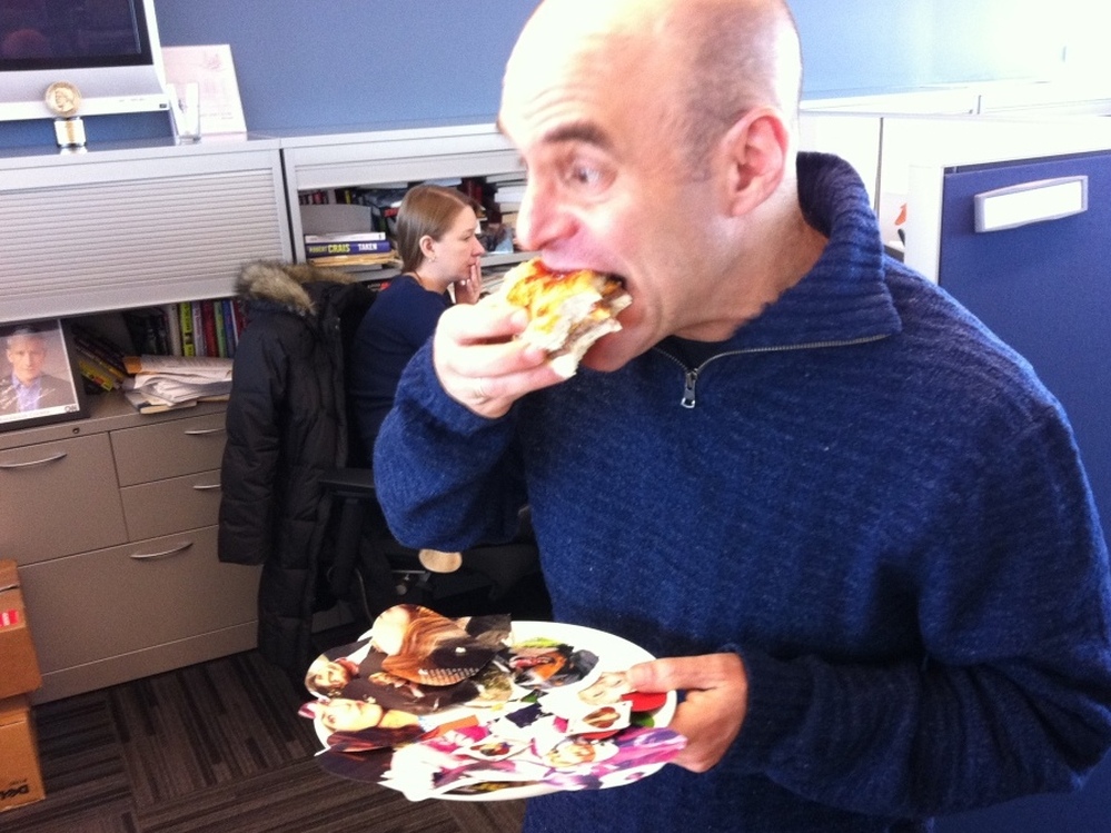 After a lifetime of eating his Valentine's Day cards, Peter was happy to find one that was actually edible. 