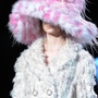 A model presents an outfit during the Marc Jacobs show Monday at Mercedes Benz Fashion Week in New York.