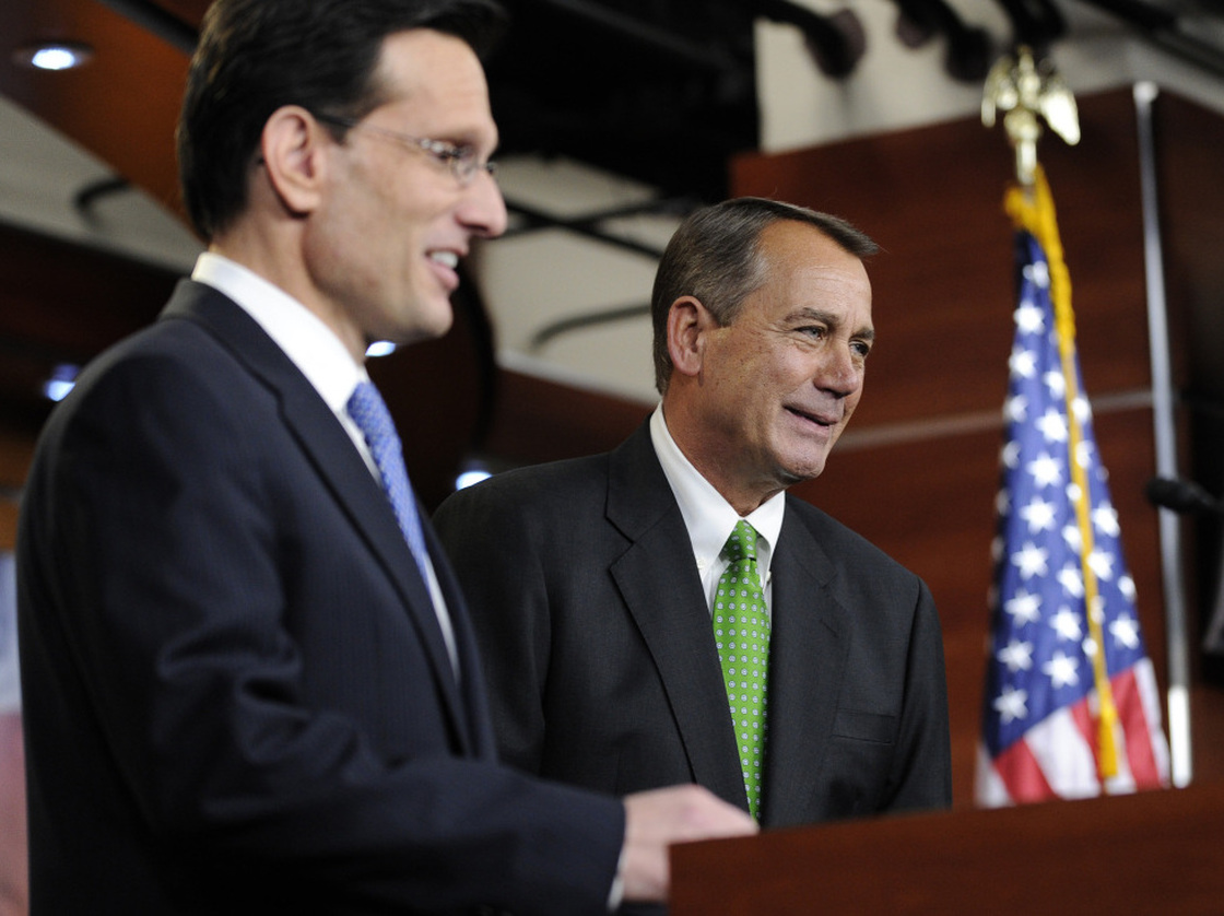 House Republicans, including Speaker John Boehner (right) and Majority Leader Eric Cantor (left), said Monday they would vote to extend the payroll tax cut. 