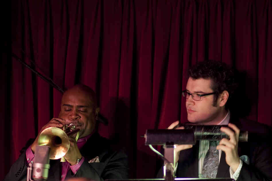 Trumpeters Terell Stafford (left) and Nick Marchione.