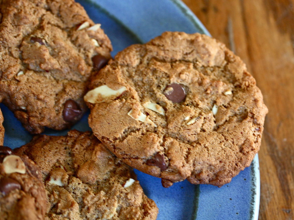  Almond Butter Cookies on a plate