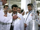 Despite international pressure, Iranian President Mahmoud Ahmadinejad listens to a technician during a visit to the Natanz Uranium Enrichment Facility, 200 miles south of the capital, Tehran, in 2008. Despite international pressure, Iranian President Mahmoud Ahmadinejad listens to a technician during a visit to the Natanz Uranium Enrichment Facility, 200 miles south of the capital, Tehran, in 2008.