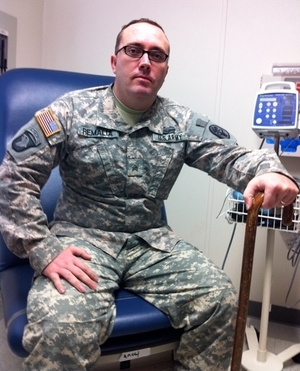 Sgt. Rick Remalia is familiar with pain. He broke his back, hip and pelvis in Afghanistan. Remalia says acupuncture is the first treatment that has really made a difference. Sgt. Rick Remalia is familiar with pain. He broke his back, hip and pelvis in Afghanistan. Remalia says acupuncture is the first treatment that has really made a difference.