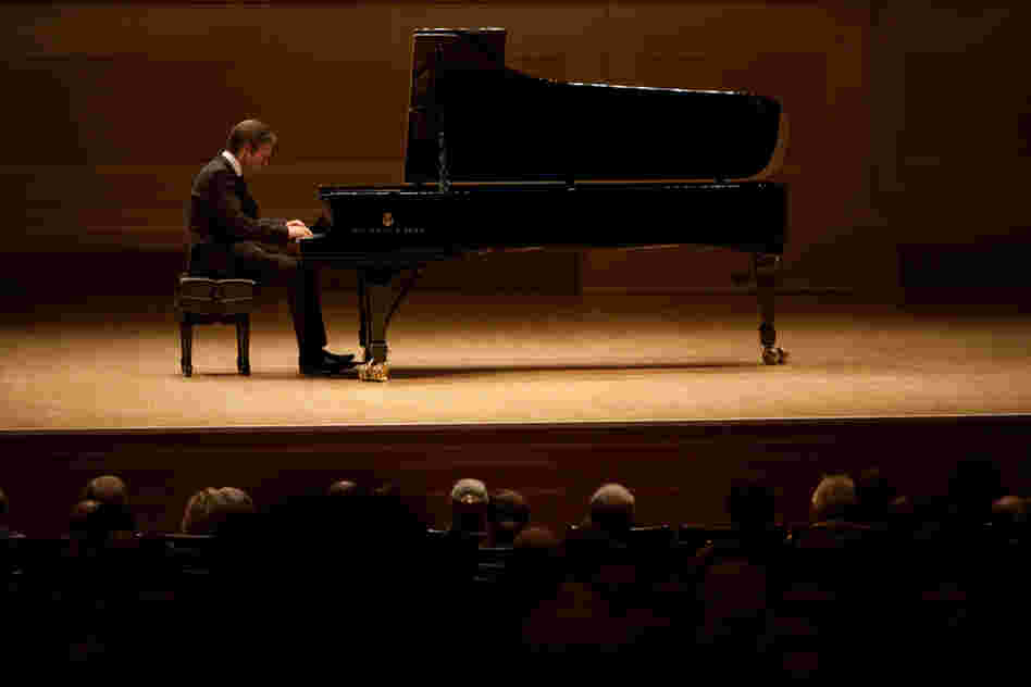 Andsnes has been known to helicopter a grand piano up to  the precipice of a Norwegian mountain to play Grieg. For this concert, he merely  picked out a nice sounding New York Steinway and had it delivered to Carnegie  Hall.