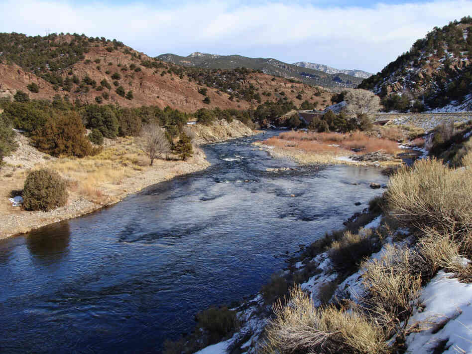 Christo traveled thousands of miles to find a canyon that suits his Over the River project, but he faces opposition from some locals near his preferred site along the Arkansas River in Colorado. Christo traveled thousands of miles to find a canyon that suits his Over the River project, but he faces opposition from some locals near his preferred site along the Arkansas River in Colorado.