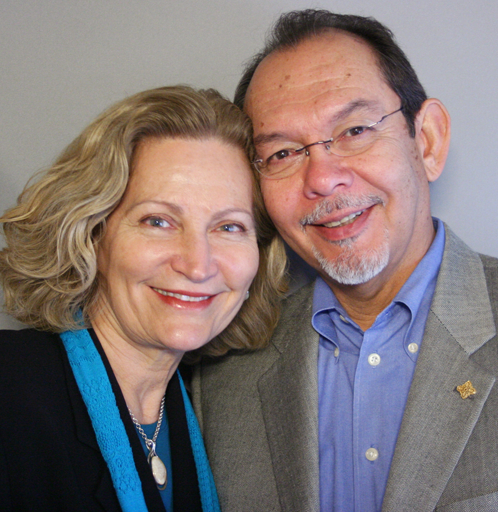  Gwendolyn Diaz and her husband, Henry Flores, at StoryCorps in San Antonio. 