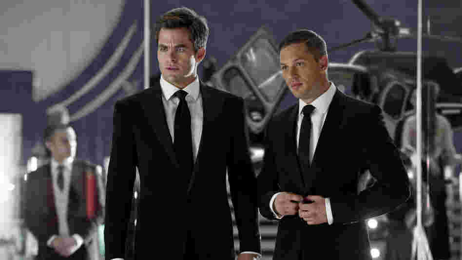 Gods Of Carnage: CIA agents FDR (Chris Pine, left) and Tuck (Tom Hardy) suit up to complete a covert mission. Their friendship is strained when they fall for the same woman. Gods Of Carnage: CIA agents FDR (Chris Pine, left) and Tuck (Tom Hardy) suit up to complete a covert mission. Their friendship is strained when they fall for the same woman.