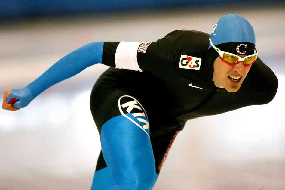 Nick Pearson competes in the 1,000 meter event during the U.S. Speedskating Championships at the Utah Olympic Oval on Dec. 27, 2009. Nick Pearson competes in the 1,000 meter event during the U.S. Speedskating Championships at the Utah Olympic Oval on Dec. 27, 2009.