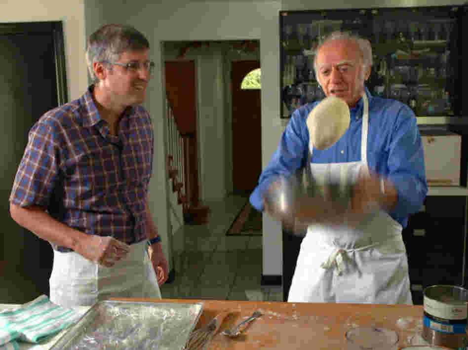 Frank DiGregorio, who goes by "Pop," says his wife used to do all the cooking. After she died, DiGregorio interned at a local restaurant to learn how to make the dishes she once made for him.