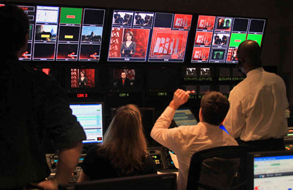 Voice of America was criticized after the veracity of its interview with a Russian anti-corruption activist was questioned. In this photo provided by the network, a control room is seen during a Russian-language Web show. Voice of America was criticized after the veracity of its interview with a Russian anti-corruption activist was questioned. In this photo provided by the network, a control room is seen during a Russian-language Web show.