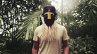 The British producer SBTRKT wears one of his many the African-inspired masks. The British producer SBTRKT wears one of his many the African-inspired masks.
