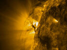 Plasma streams off the surface of the sun in this image from earlier in February. Plasma streams off the surface of the sun in this image from earlier in February.