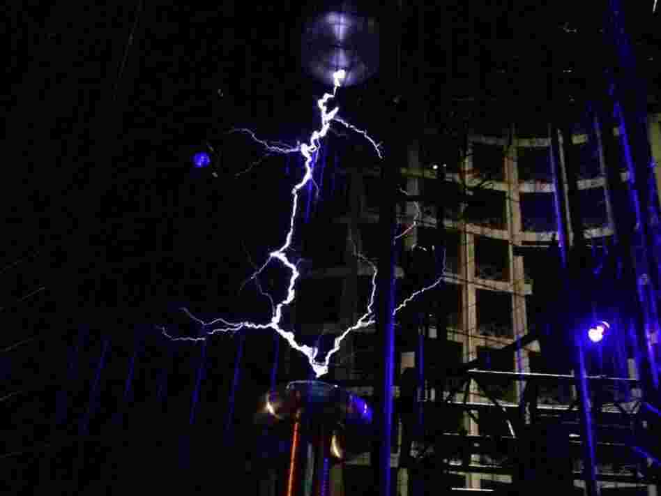 The Tesla coil turns high voltage into music.