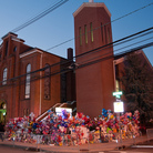 A makeshift memorial is seen prior to the funeral services for Whitney Houston at the New Hope Baptist Church in Newark, New Jersey on Saturday. A makeshift memorial is seen prior to the funeral services for Whitney Houston at the New Hope Baptist Church in Newark, New Jersey on Saturday.