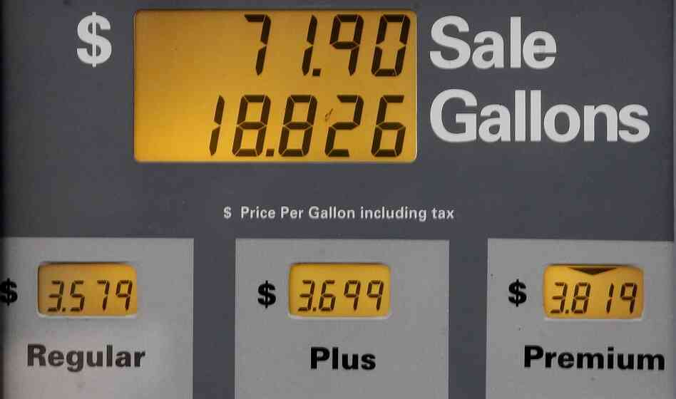 A gas pump in Portland, Oregon.