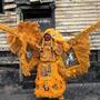 A portrait of a Mardi Gras Indian A portrait of a Mardi Gras Indian