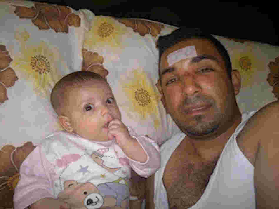 Rami al-Sayed with his daughter Maryam.