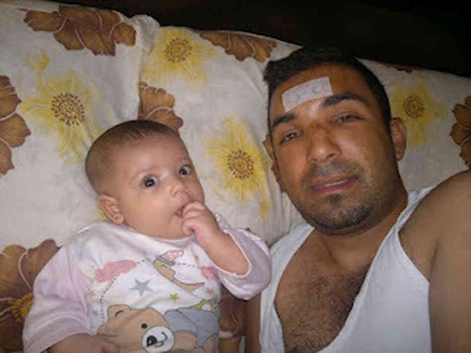 Rami al-Sayed with his daughter Maryam.