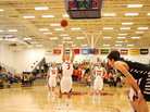 Senior Cory Weissman (center) of Gettysburg College, takes his second free-throw shot in a Division III Centennial Conference game against Washington College. Senior Cory Weissman (center) of Gettysburg College, takes his second free-throw shot in a Division III Centennial Conference game against Washington College.