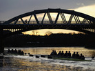 Oxford's 'Hell' and 'High Water' pass under Barnes Bridge during The Xchanging Boat Race Trial Eight's on The River Thames on December 13, 2011 in London, England. Oxford's 'Hell' and 'High Water' pass under Barnes Bridge during The Xchanging Boat Race Trial Eight's on The River Thames on December 13, 2011 in London, England.