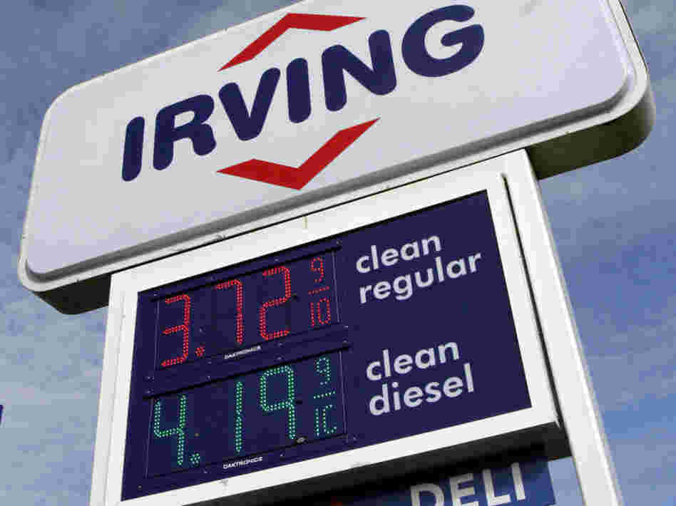  A gas station in Berlin, Vt., sold gas for $3.72 on Feb. 16. On average, regular gas is going for $3.60 a gallon nationwide. 