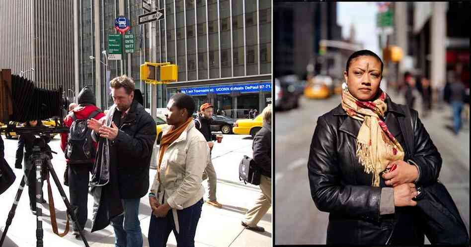 For 15 years, photographer Greg Miller has been taking photos of Catholics on Ash Wednesday. In the left image, he shows his large-format camera to a subject. For 15 years, photographer Greg Miller has been taking photos of Catholics on Ash Wednesday. In the left image, he shows his large-format camera to a subject.