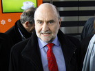 Herman Nackaerts (center), deputy director general and head of the Department of Safeguards of the International Atomic Energy Agency, is interviewed as he arrives after his flight from Iran at Vienna's Schwechat airport on Wednesday. Herman Nackaerts (center), deputy director general and head of the Department of Safeguards of the International Atomic Energy Agency, is interviewed as he arrives after his flight from Iran at Vienna's Schwechat airport on Wednesday.