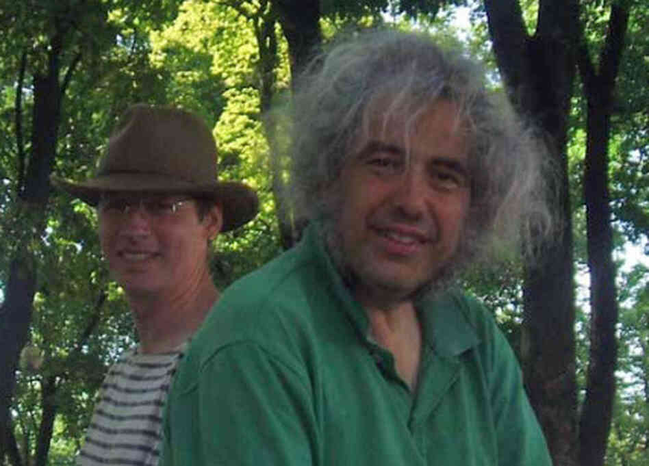 Author and screenwriter Alexander Masters (left) sits with his downstairs neighbor, mathematical prodigy Simon Norton.