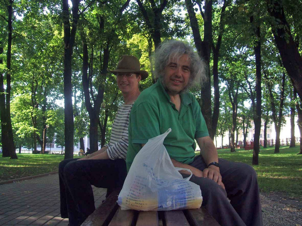 Author and screenwriter Alexander Masters (left) sits with his downstairs neighbor, mathematical prodigy Simon Norton.