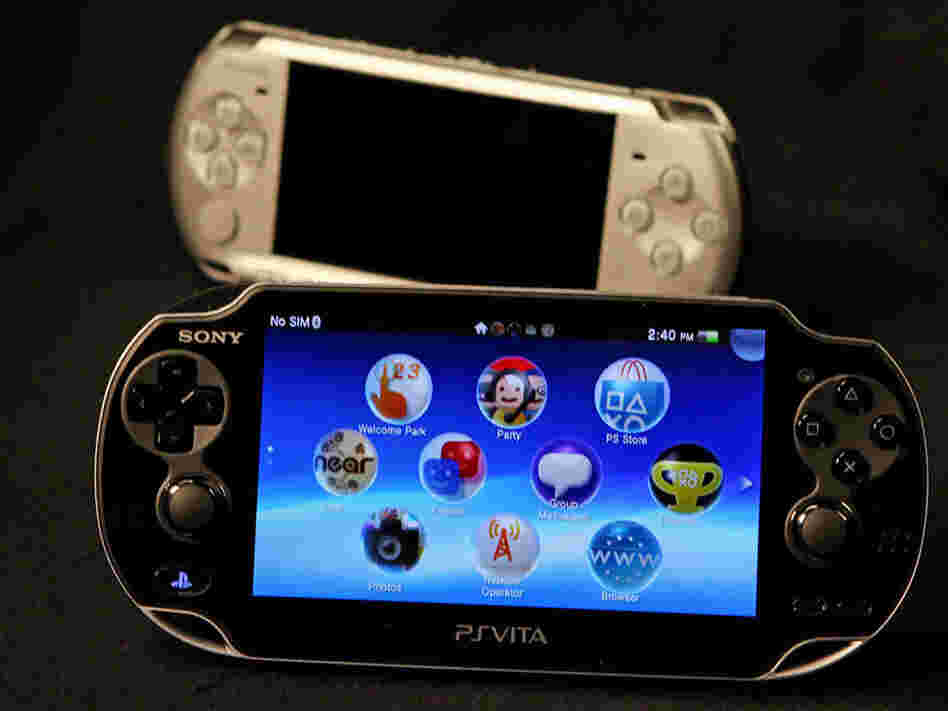 Sony's PlayStation Vita and its predecessor, The PlayStation Portable. 