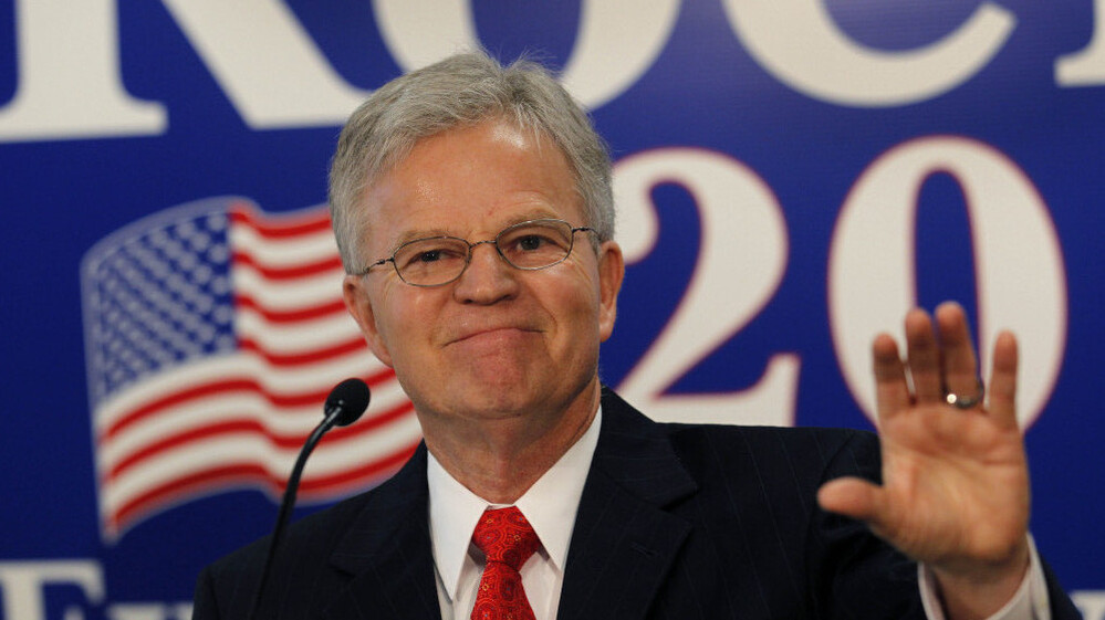Buddy Roemer announces an exploratory committee for a 2012 White House bid last March in Baton Rouge, La. On Wednesday, he announced that he would drop his GOP candidacy to seek third party avenues.