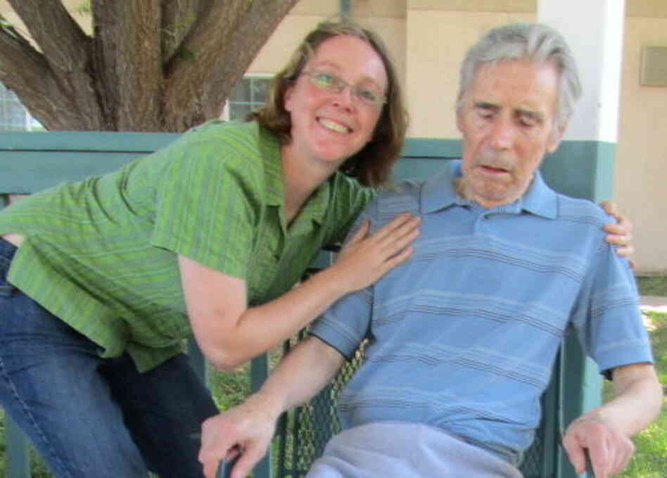 The last photo of Joy and her father, taken in July 2011. 
