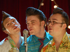 Dryn (Konstantin Balakirev, left), Fred (Maksim Matveev), and Bob (Igor Voynarovsky) rebel against the cultural norms in the Soviet Union of the '50s, adopting colorful clothing, hairstyles and a mode of living that earned them the derogatory moniker stilyagi, or "stylish people." Dryn (Konstantin Balakirev, left), Fred (Maksim Matveev), and Bob (Igor Voynarovsky) rebel against the cultural norms in the Soviet Union of the '50s, adopting colorful clothing, hairstyles and a mode of living that earned them the derogatory moniker stilyagi, or "stylish people."