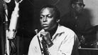 American jazz trumpeter and composer Miles Davis sits with his horn during a studio recording session, October 1959. American jazz trumpeter and composer Miles Davis sits with his horn during a studio recording session, October 1959.