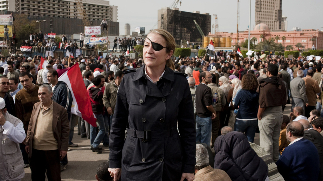 Veteran war correspondent Marie Colvin often traveled by herself to the front lines of conflicts to interview civilians trapped by war. Colvin, who was killed Wednesday in the Syrian city of Homs, is shown here in Cairo in an undated photo.